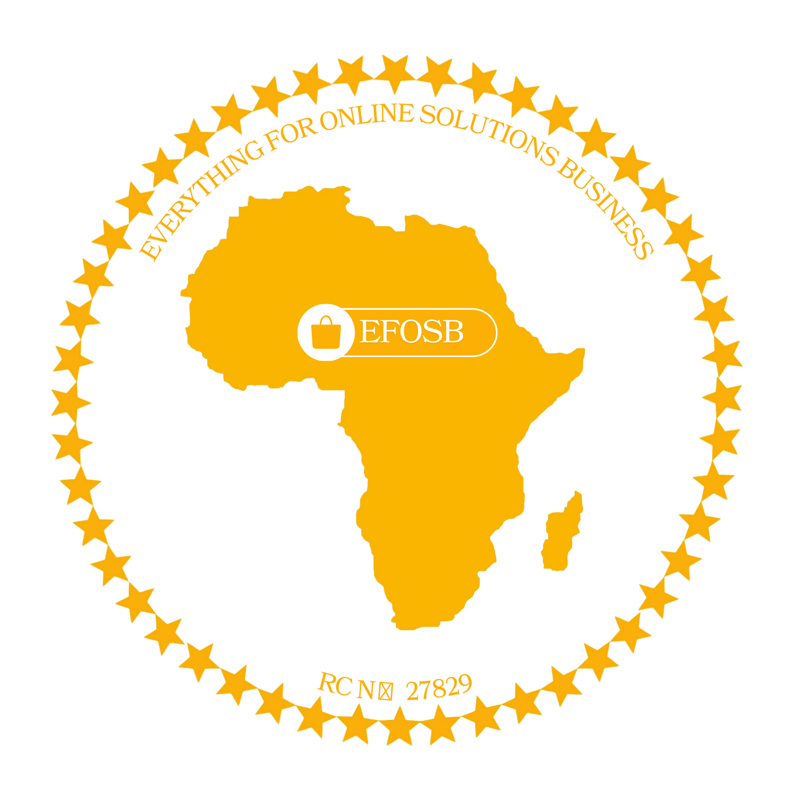 Everything For Online Solutions Business Gold Company Logo